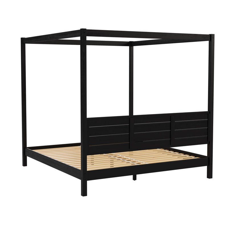 Hanhalyn Solid Wood Canopy Bed