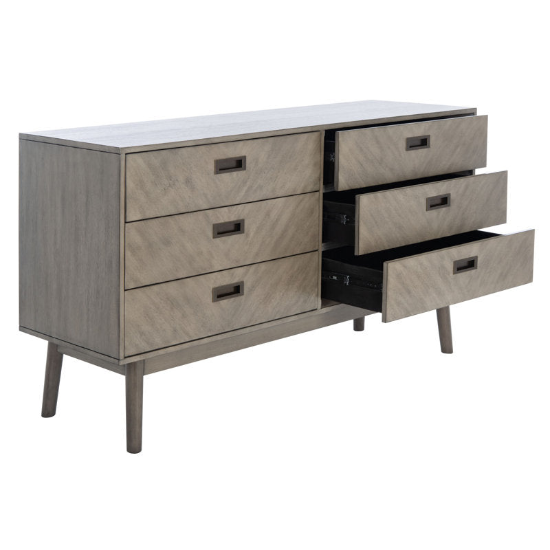 Commode double 6 tiroirs l 56 po Lykke