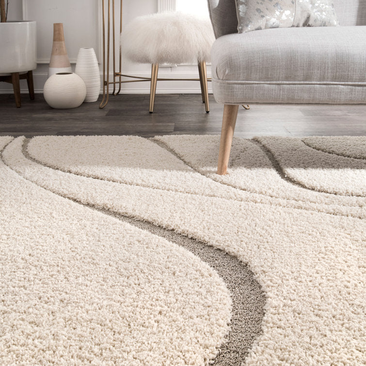 Wade Logan Baltej Tapis / Rug Cream/ Ivory 6 ft 7 in x 9 ft
