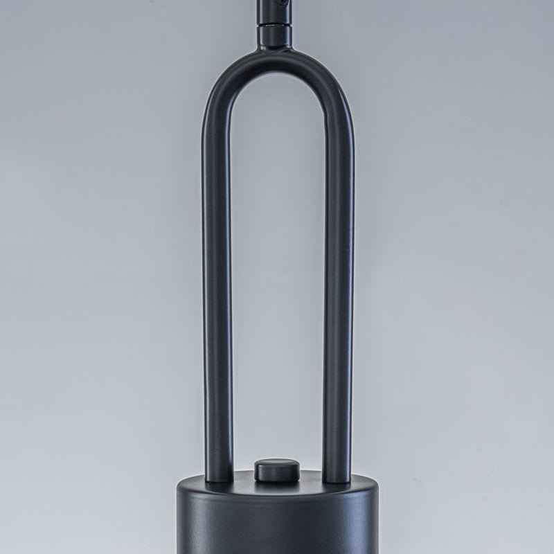 Pendentif simple noir mat