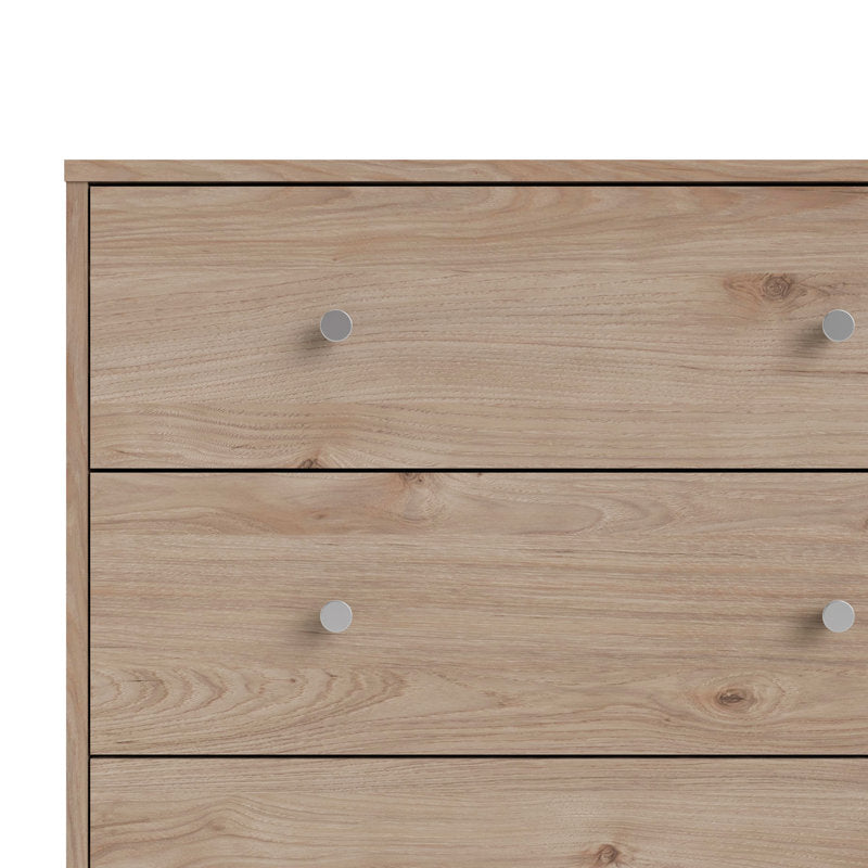 Commode double Clanton à 6 tiroirs, 143 cm de largeur (Jackson Hickory)