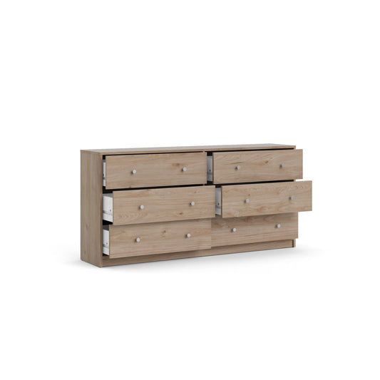 Clanton 6 Drawer 56.34" W Double Dresser ( Jackson Hickory