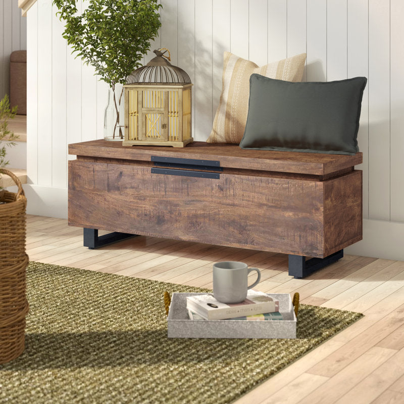 Coffre de rangement Grayson en bois massif