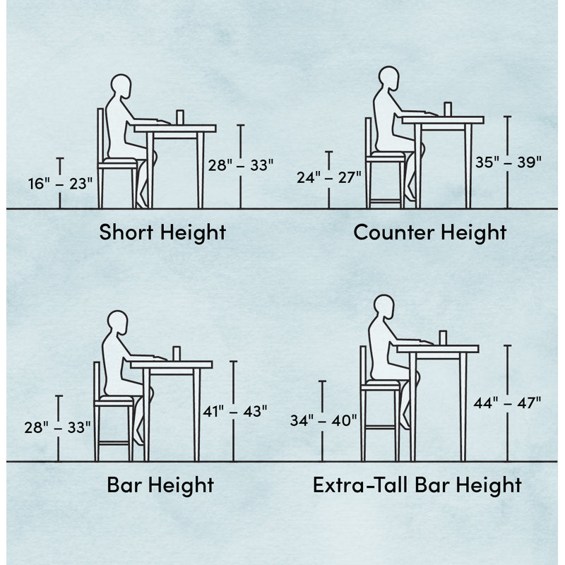 Tabouret de bar et de comptoir (hauteur d'assise de 61 cm)
