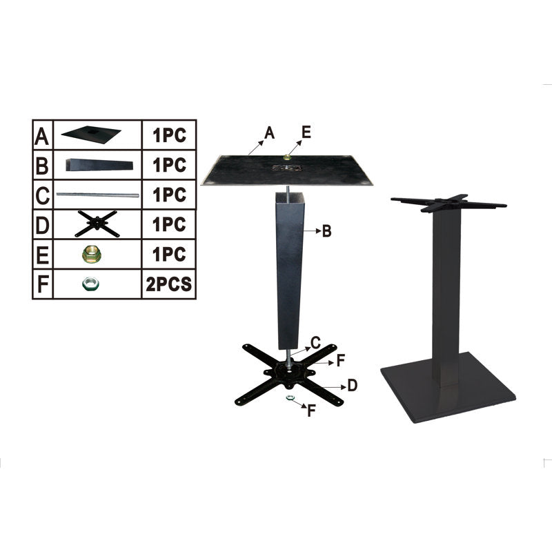 Calvin 28,34" Pied piédestal lourd/Table en marbre/Petite maison