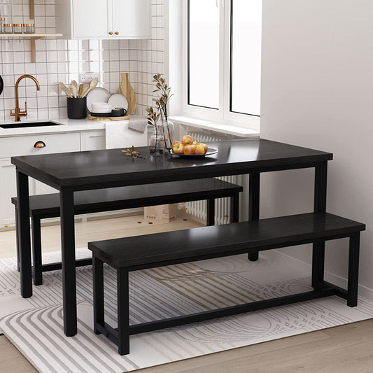 Kaihlani 4 - Person Dining Set (47in.L Table) Black