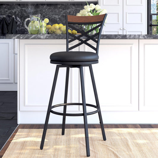 Tabouret de bar pivotant Clintw à hauteur réglable (ensemble de 3) 