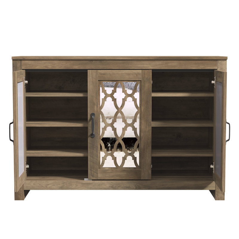 Chessani 16 Pair Shoe Storage Cabinet Brown