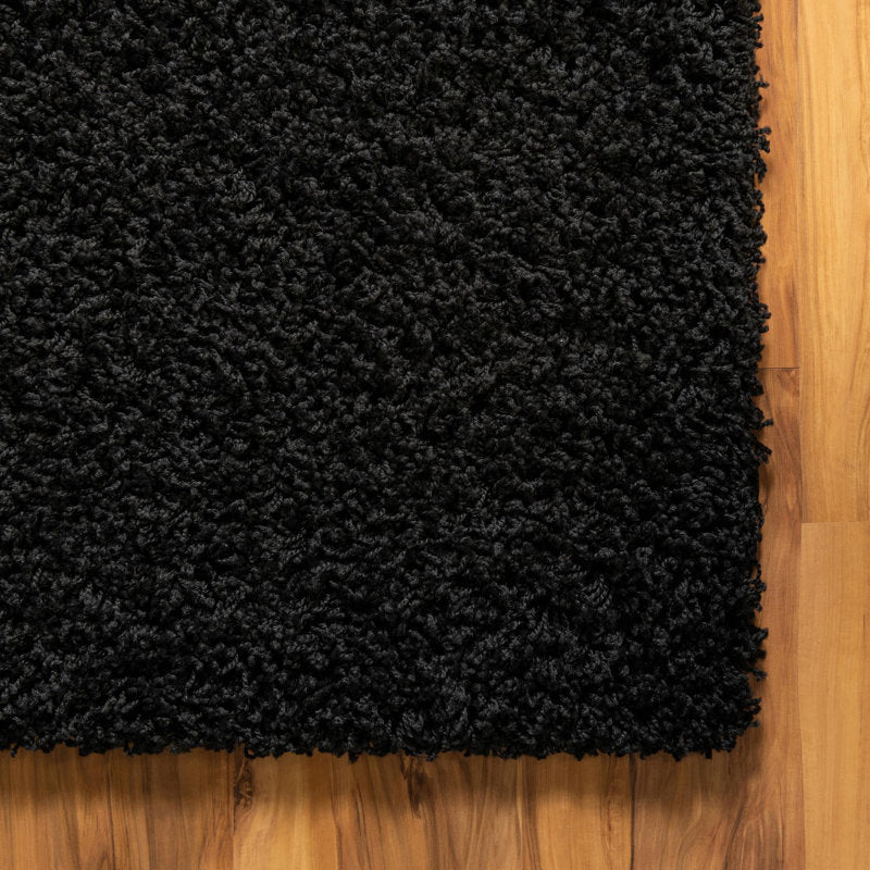 Tapis Santoshi noir de jais, 2,39 m x 2,39 m