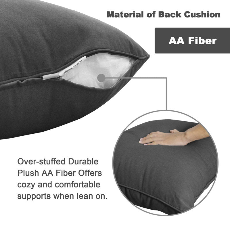 Ensemble de coussins pour chaises d'extérieur/d'intérieur, coussins de remplacement profonds pour sièges de terrasse