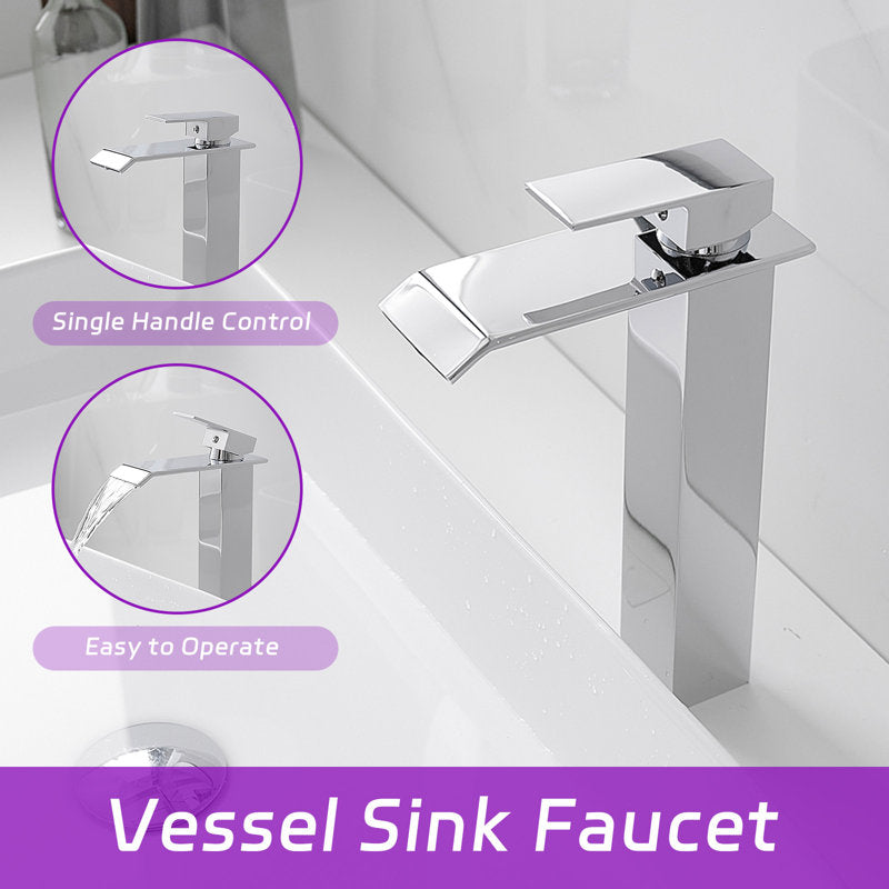 Single-Hole Single-Handle Basin Tap BRUSHED NICKEL