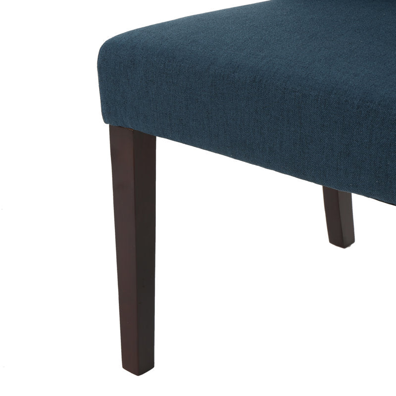 Ensemble de 2 chaises de salle à manger Toshia bleu marine rembourrées (sans boîte) 