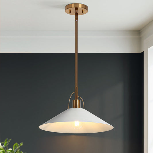 Luminaire Suspendu Tilda 14" en Laiton Galvanisé - Boîte Ouverte