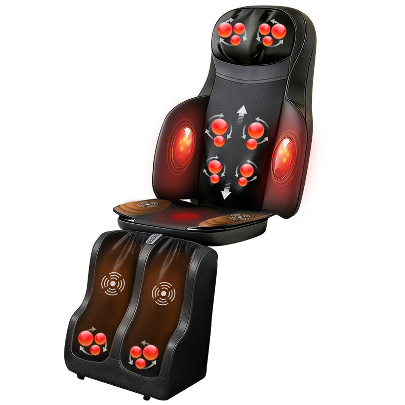 Tapis de massage entièrement électrique à 3 vitesses - Soulagement apaisant pour le dos, la taille et les hanches - Parfait pour une utilisation à domicile sur les lits, les chaises et les canapés