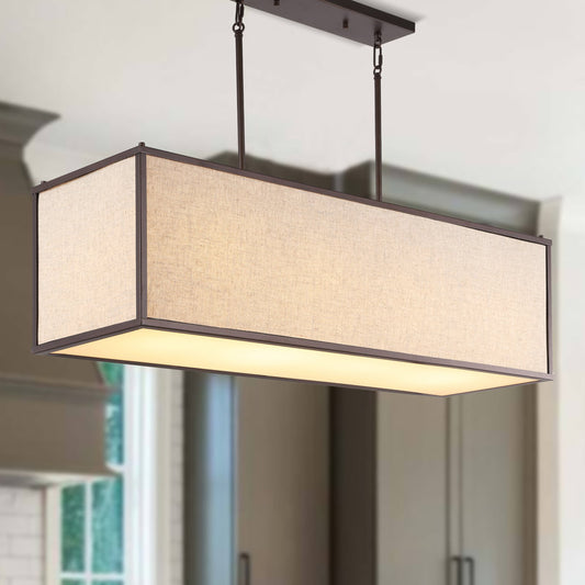 Amberson 4 - Light Square / Rectangle Pendant