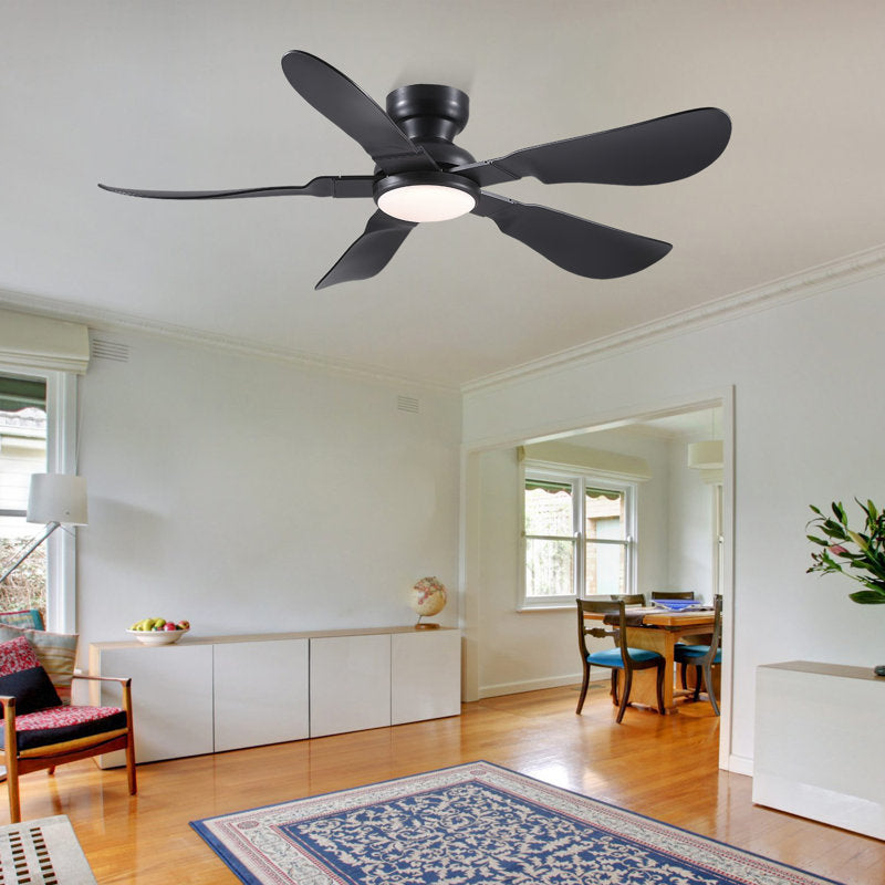 52-inch recessed ceiling fan with light and remote control