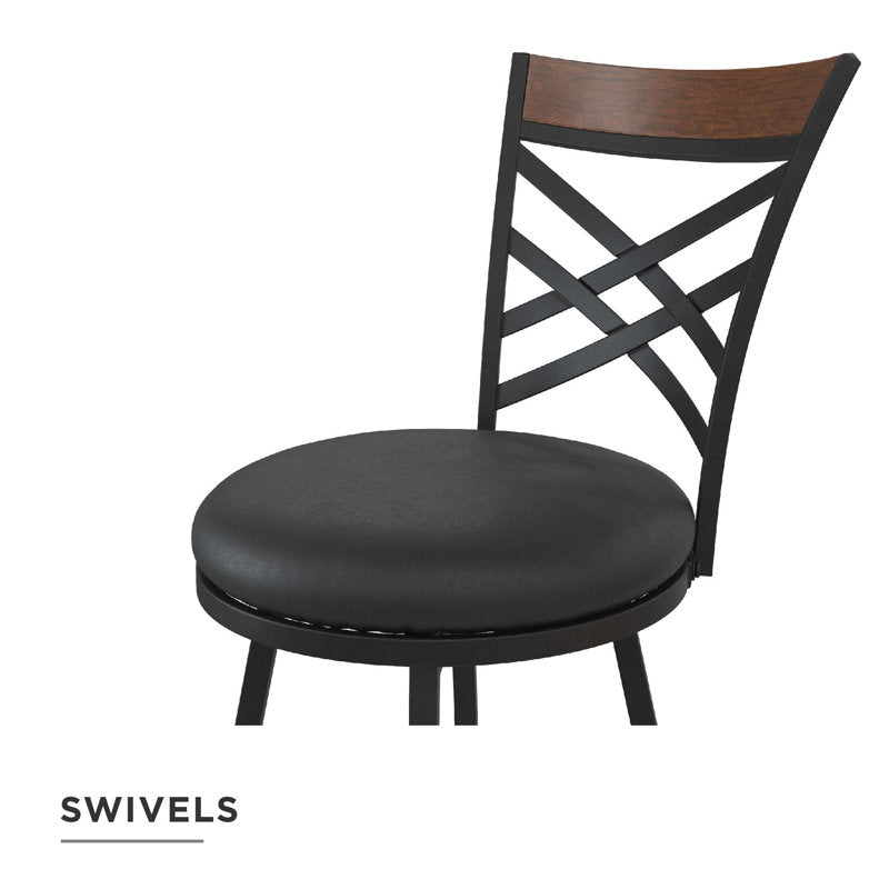 Tabouret de bar pivotant Clintw à hauteur réglable (ensemble de 3) 