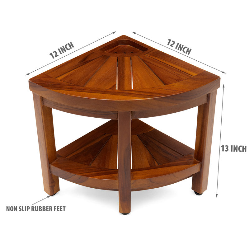 Banc de douche Latrese en teck de 30,5 cm de large