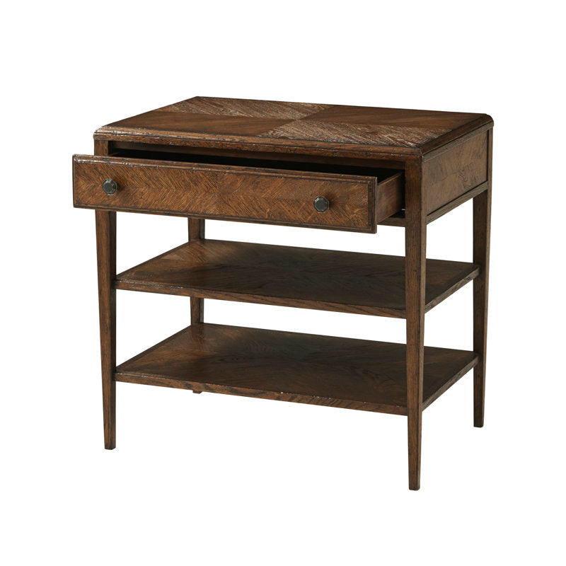 Antique Nova Solid Wood Bedside/ Table with 1 Drawer
