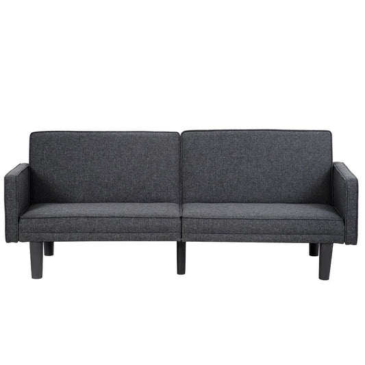 Futon Sofa Bed Convertible Sectional Sleeper Couch, Loveseat Bed With Tapered Legs For Living Room, Study, Dorm, Office