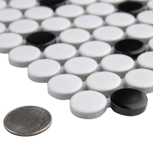 Metro Penny 0.74" x 0.74" Porcelain Mosaic Wall & Floor Tile