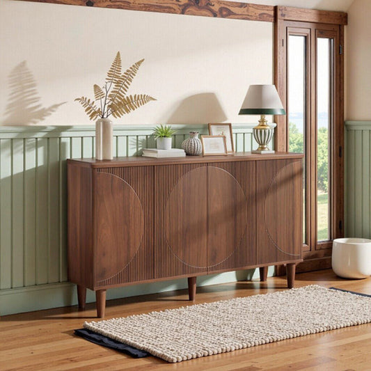 Mango Minimalist Modern Sideboard Buffet 59.4 Inches