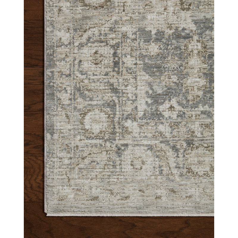Amber Lewis x Loloi Honora Slate / Beige Area Rug  7'10" x10'
