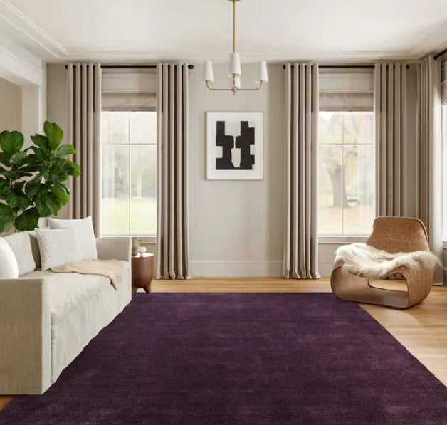 Tapis en mélange de laine moucheté 2,3 m x 2,9 m