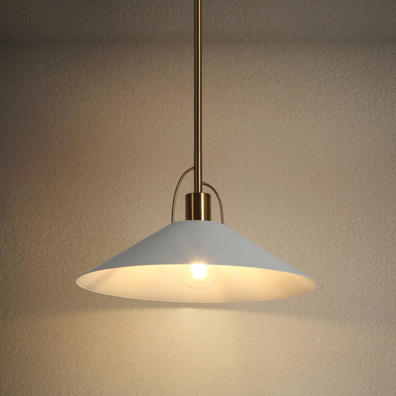 Pendentif simple en forme de cône en laiton