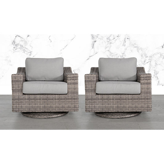 Shelton Fully Assembled Swivel Patio  with Cushions
