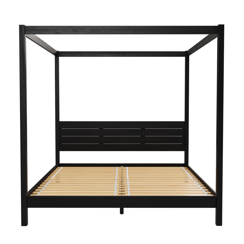Hanhalyn Solid Wood Canopy Bed