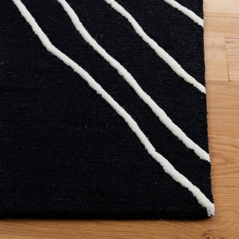 Tapis Felipe Rodeo Drive 860, noir/ivoire, 91 x 152 cm