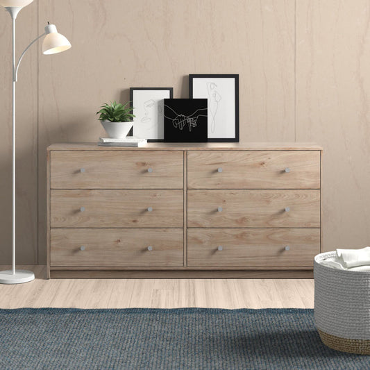 Clanton 6 Drawer 56.34" W Double Dresser ( Jackson Hickory