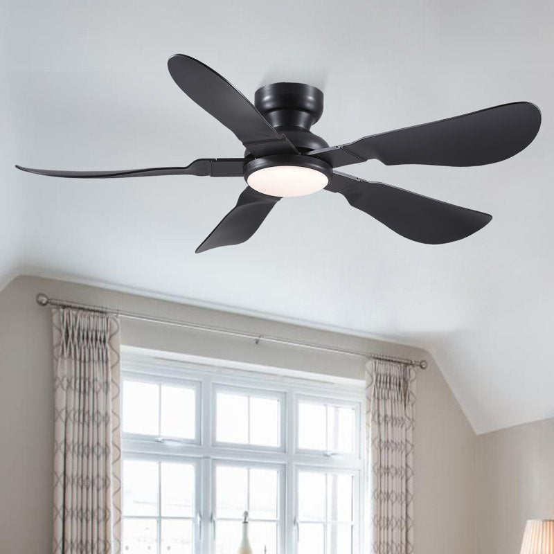 52-inch recessed ceiling fan with light and remote control