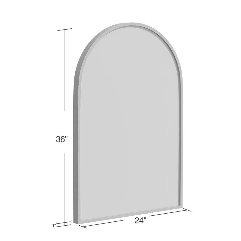 Miroir de salle de bain/coiffeuse arqué en métal Vercher. 1 miroir 