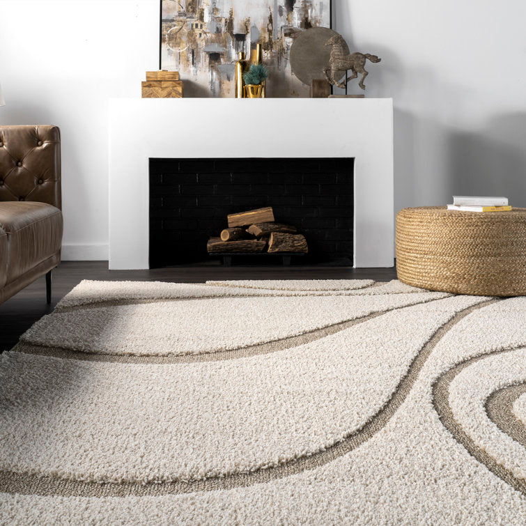 Wade Logan Baltej Tapis / Rug Cream/ Ivory 6 ft 7 in x 9 ft