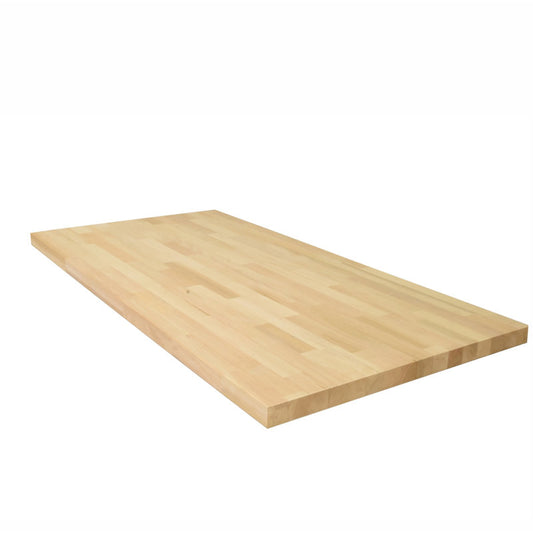 Alder Butcher Block Top Wooden Workbench 74x39 inches