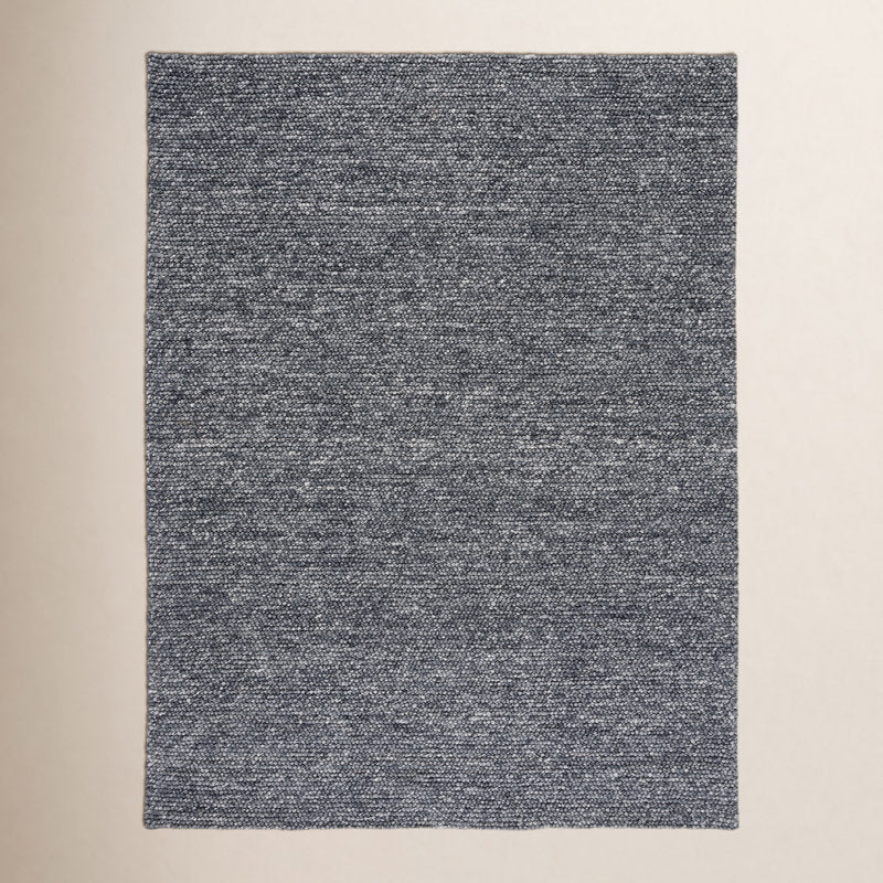 Dark Gray Handmade Rug Elle 8x10