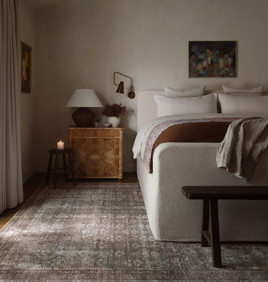 Chris Loves Julia x Loloi Judy Natural / Cream Area Rug 7.6ft x 9.6"