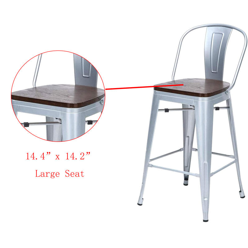 Tabouret de bar et de comptoir (hauteur d'assise de 61 cm)