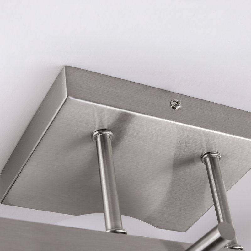 ETL 3-Light Dimmable Nickel Iron Bathroom Light Fixture with Cloud-Shaped Shade Lio