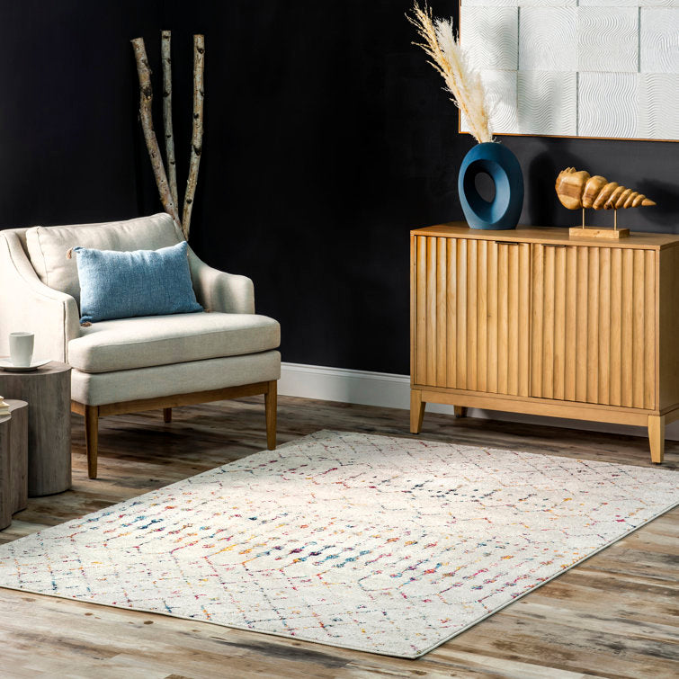 Tapis multicolore 8 x 11 pieds