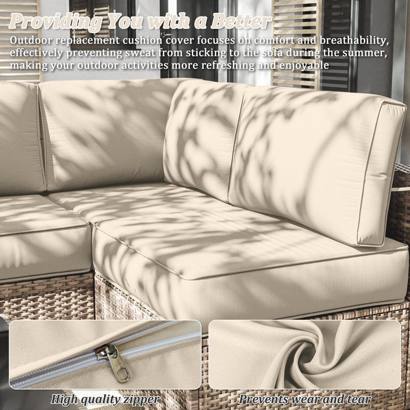 Housse de coussin pour ensemble de 14 pièces pour salon de jardin (housses uniquement)