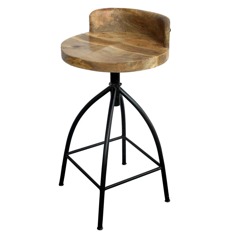 Tabouret de bar Kohlmeier style industriel avec siège pivotant réglable (boîte ouverte) seulement 1 