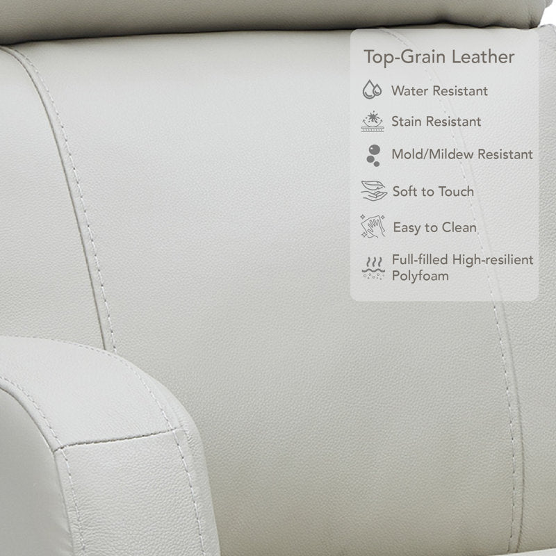 Corvin Genuine Leather Swivel Electric Recliner