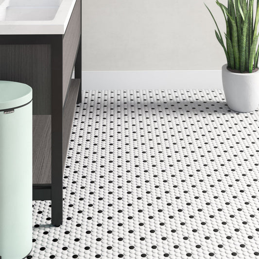 Metro Penny 0.74" x 0.74" Porcelain Mosaic Wall & Floor Tile