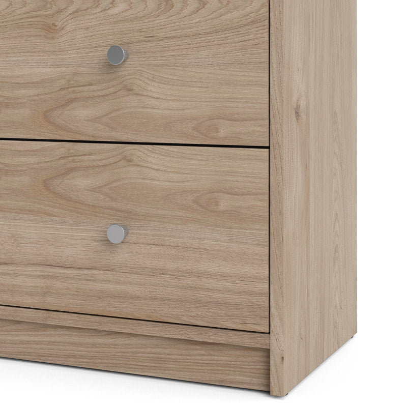 Commode double Clanton à 6 tiroirs, 143 cm de largeur (Jackson Hickory)