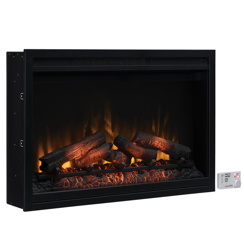 Biskoupky 36'' W Black Electric Fireplace Insert