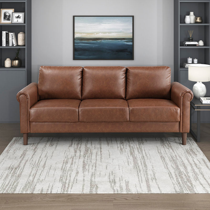 Canapé Kulik 79" en similicuir au design moderne et contemporain