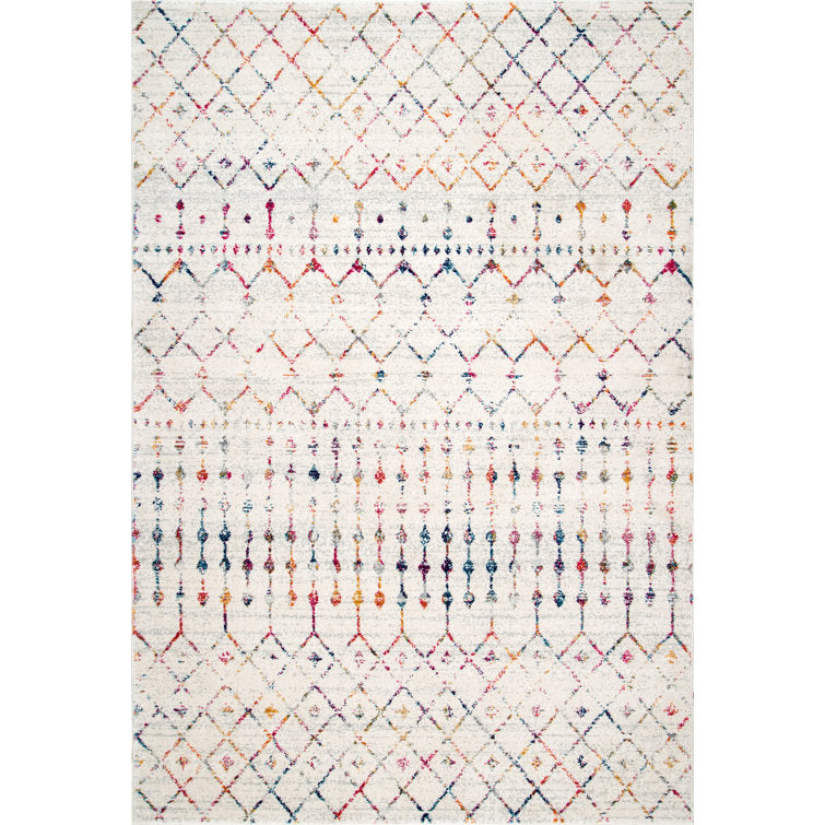Tapis multicolore 8 x 11 pieds